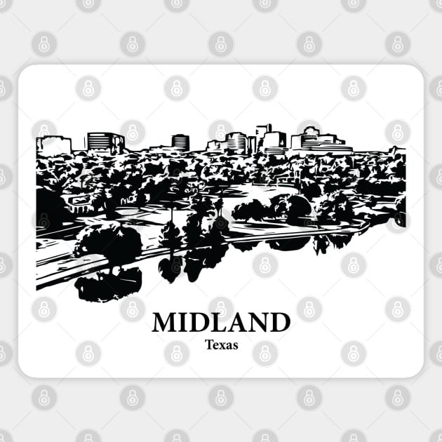 Midland - Texas Magnet by Lakeric